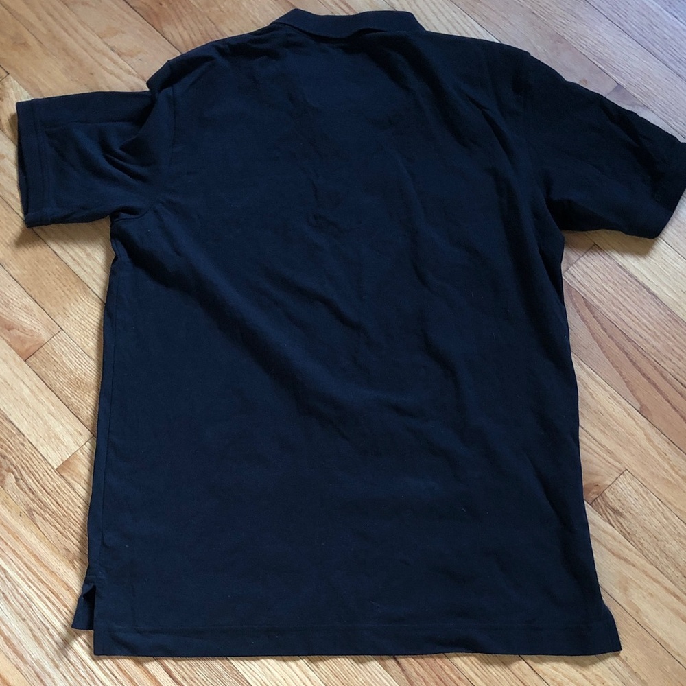Men's Black Robert Graham Polo Shirt with Patterned Collar - Picture 5 of 8